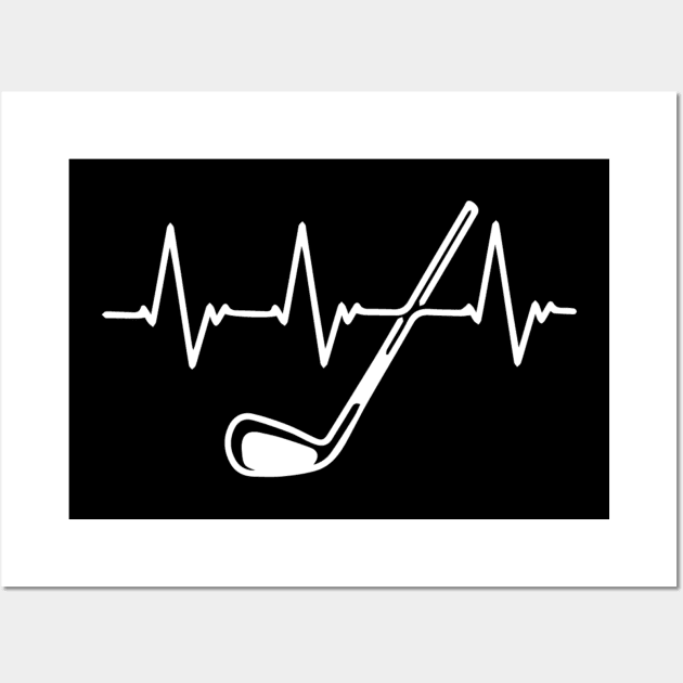 Golf Heartbeat Wall Art by iK4